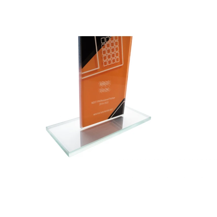 Glastrophäe mit UV-Druck - Culti - TSZ119