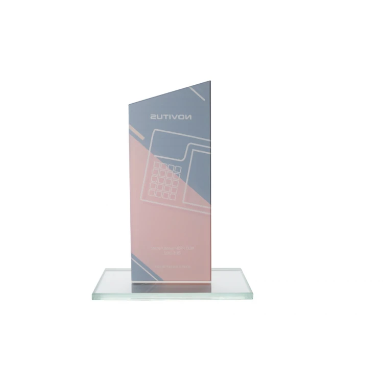 Glastrophäe mit UV-Druck - Culti - TSZ119