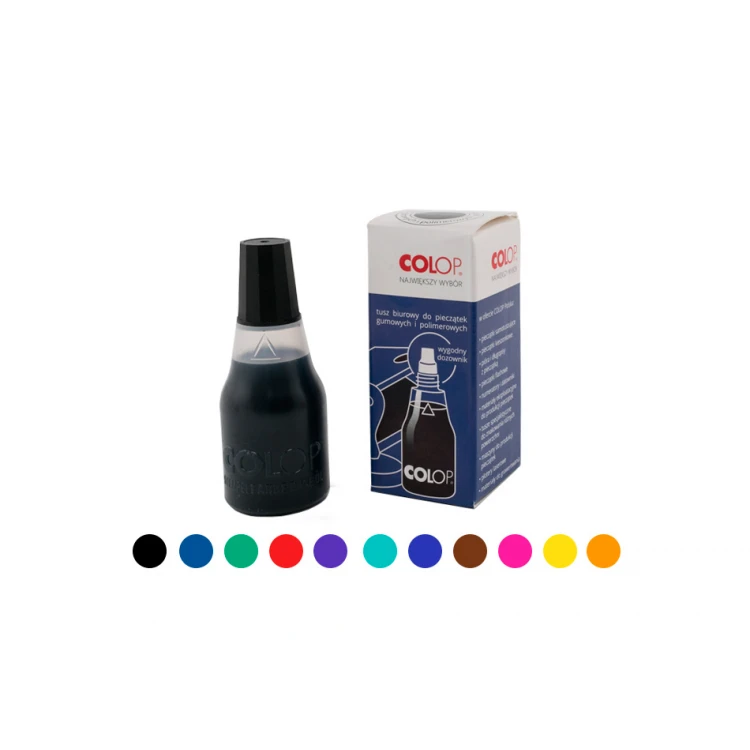 Tinte für Gummistempel und Polymerstempel - COLOP - verschiedene Farben - COL029