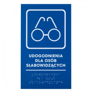 Einrichtungen für Sehbehinderte - Tafel mit Brailleschrift - Größe 140x235mm - Hartes PVC - TAB476