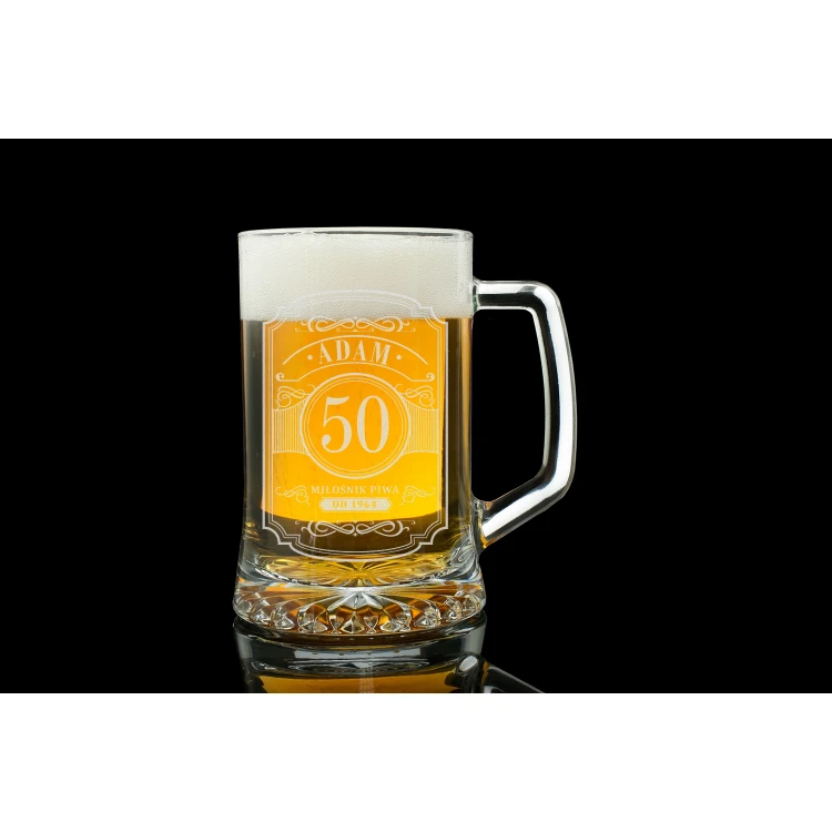 Geburtstags-Bierkrug mit Gravur - Bierliebhaber - KUF005