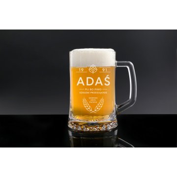 Geburtstagsbierkrug mit Gravur - KUF007