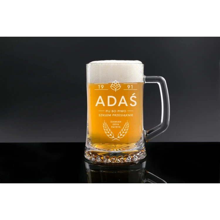 Geburtstagsbierkrug mit Gravur - KUF007