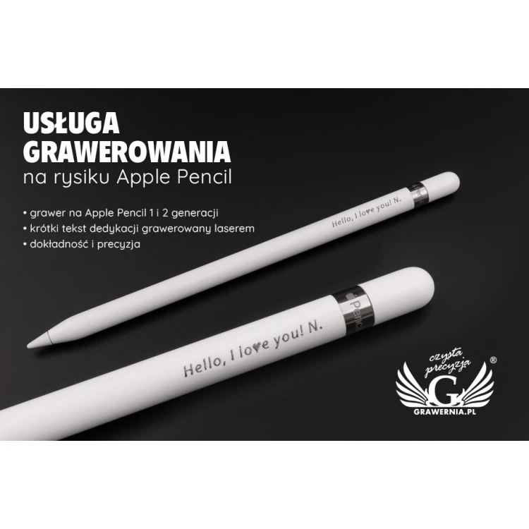 Dienstleistung für die Gravur des Apple Pencil Stylus (1. und 2. Generation) - UGR11