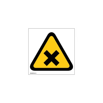 Achtung reizende Substanz - Abm. 150x150mm - PVC - UV-Druck - BHP004