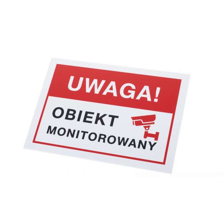 Achtung, überwachtes Objekt - Schild Größe 210x150mm - PVC - farbiger UV-Druck - TAB173
