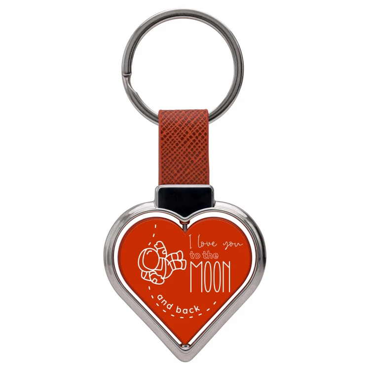 Schlüsselanhänger in Herzform - Geschenk zum Valentinstag - Größe 46x72 mm - BRL036