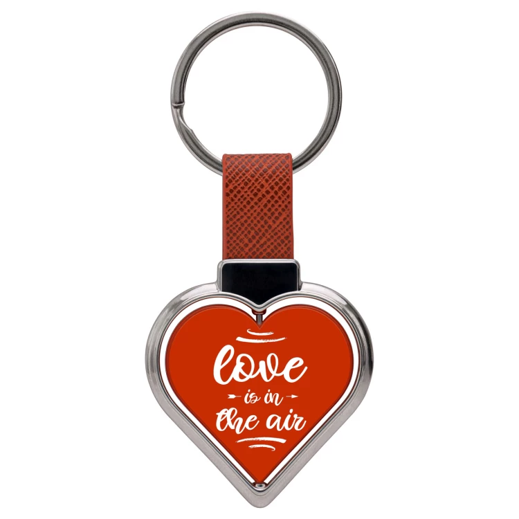 Schlüsselanhänger in Herzform - Geschenk zum Valentinstag - Größe 46x72 mm - BRL038