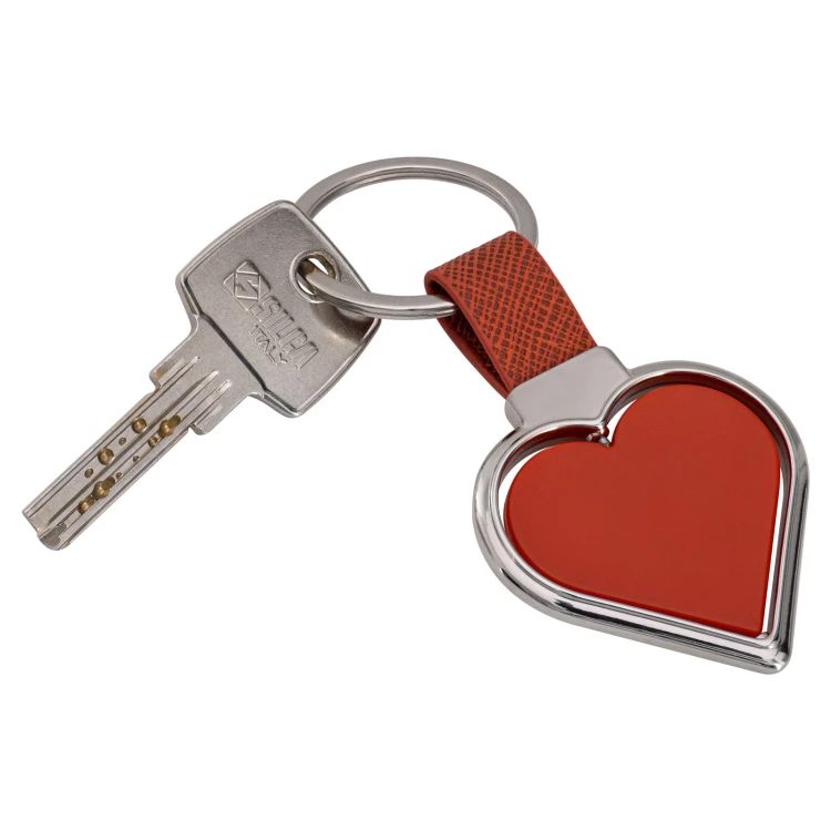 Schlüsselanhänger in Herzform - Geschenk zum Valentinstag - Größe 46x72 mm - BRL036