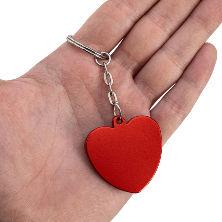 Schlüsselanhänger in Herzform - Geschenk zum Valentinstag - Größe 40x40 mm - BRL041