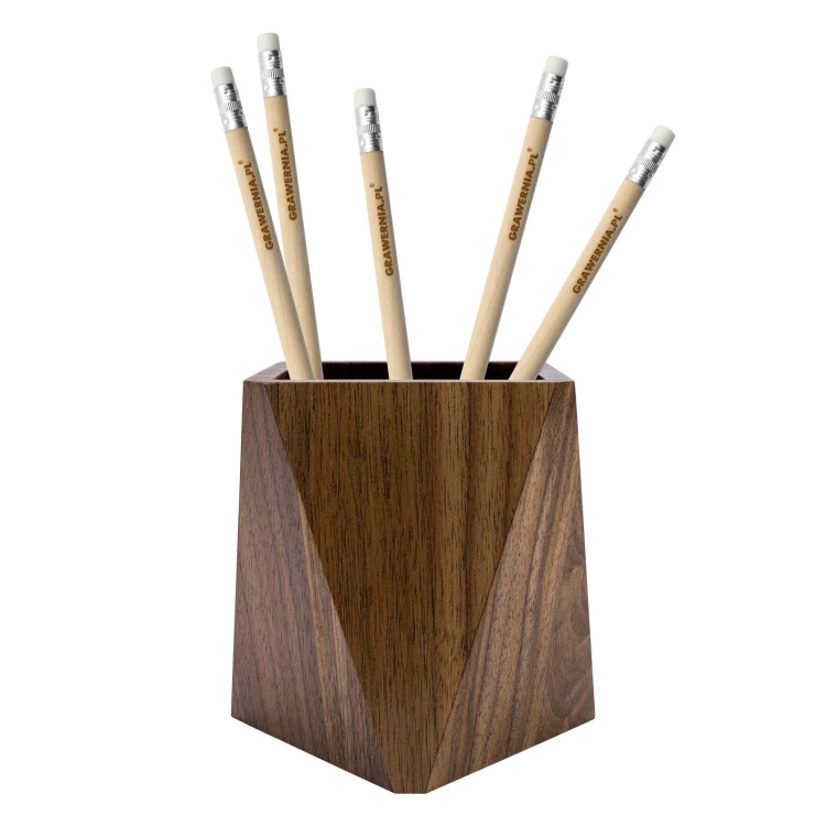 Tischbehälter aus Holz mit Gravur - H 95 mm - PNB001