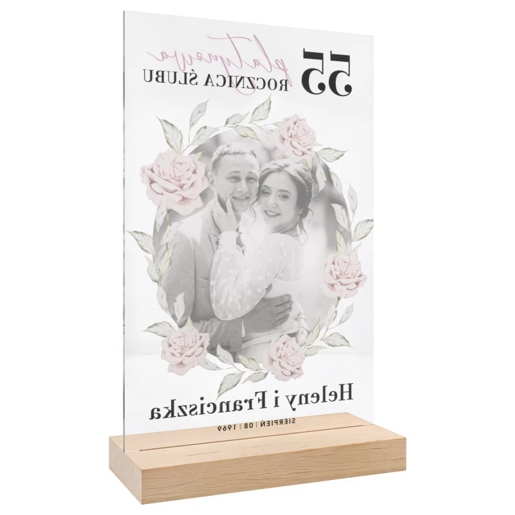 Acryl-Statuette - FOR AN ANNIVERSARY - Höhe 26 cm - DTA204