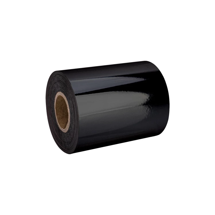 Kopie Heißprägefolie 64mm - schwarz - Länge 120m - BP225