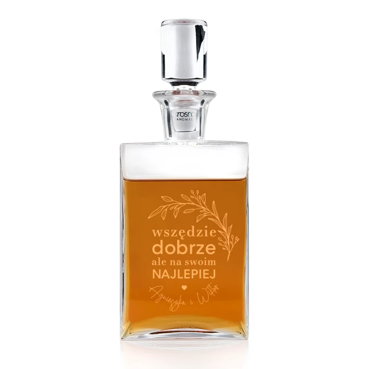 Karaffe mit Gravur für Whisky oder Liköre - CAMEL - ideales Geschenk für verschiedene Anlässe - KAR060