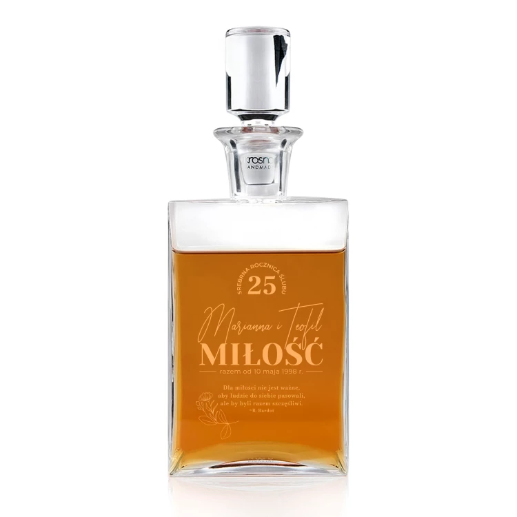 Karaffe mit Gravur für Whisky oder Liköre - CAMEL - ideales Geschenk für verschiedene Anlässe - KAR061