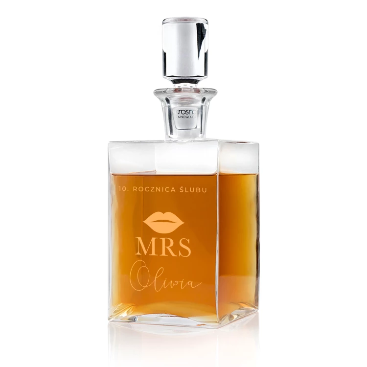Karaffe mit Gravur für Whisky oder Liköre - CAMEL - ideales Geschenk für verschiedene Anlässe - KAR058