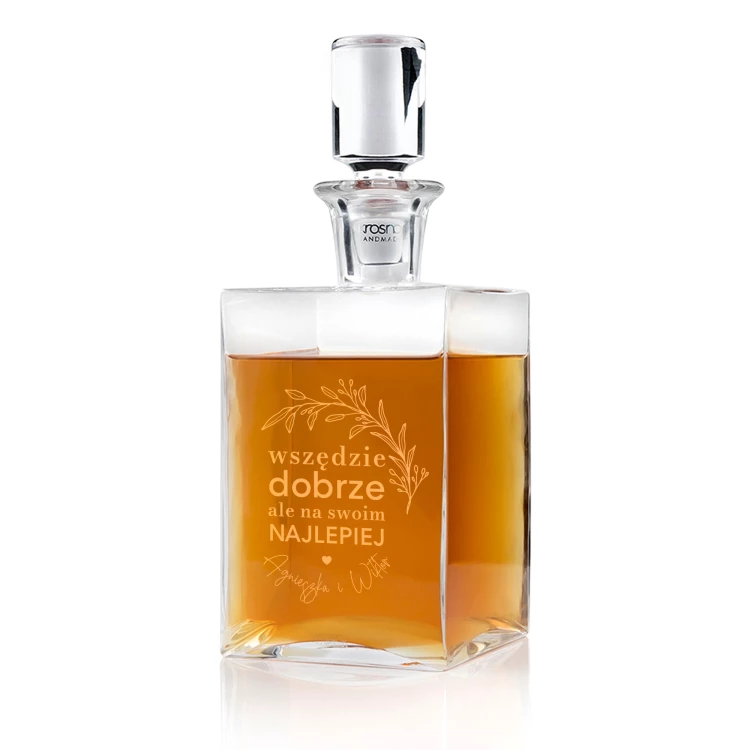 Karaffe mit Gravur für Whisky oder Liköre - CAMEL - ideales Geschenk für verschiedene Anlässe - KAR060