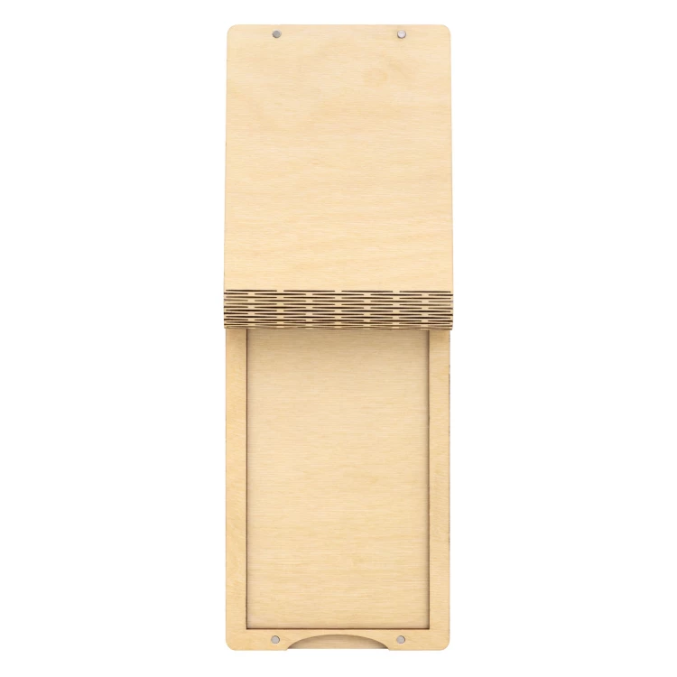 Kellnerkasse aus Holz - individuelle Lasergravur - Größe 115x180mm - MEN033