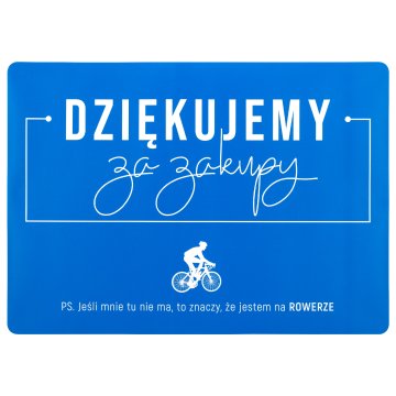 Schützende Schreibtischunterlage - Ich bin auf dem Fahrrad - Größe 70x50cm - MOF035