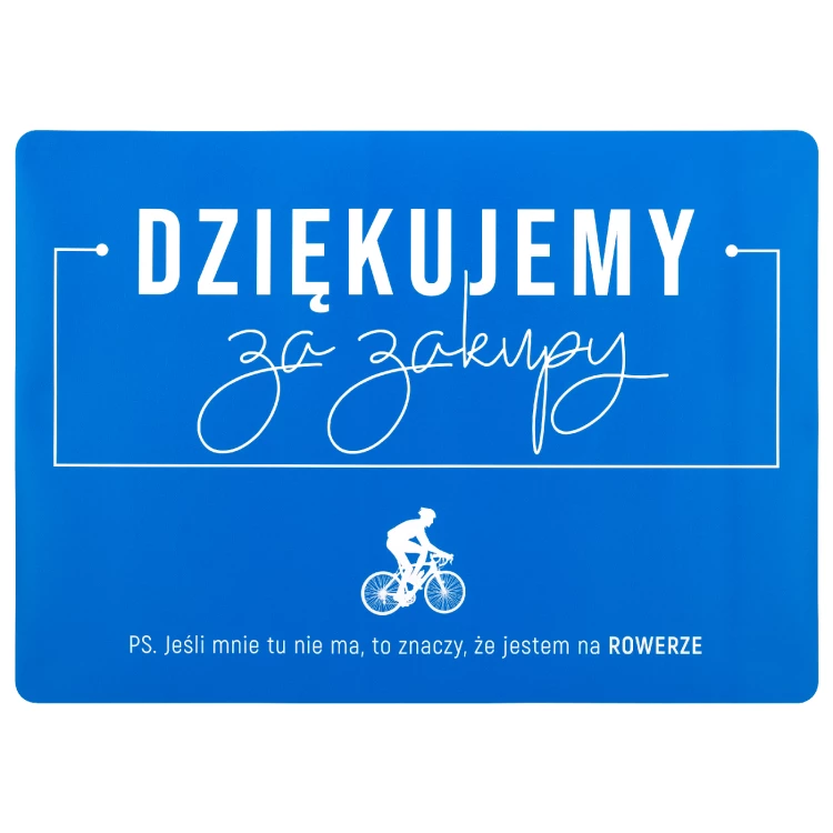 Schützende Schreibtischunterlage - Ich bin auf dem Fahrrad - Größe 70x50cm - MOF035