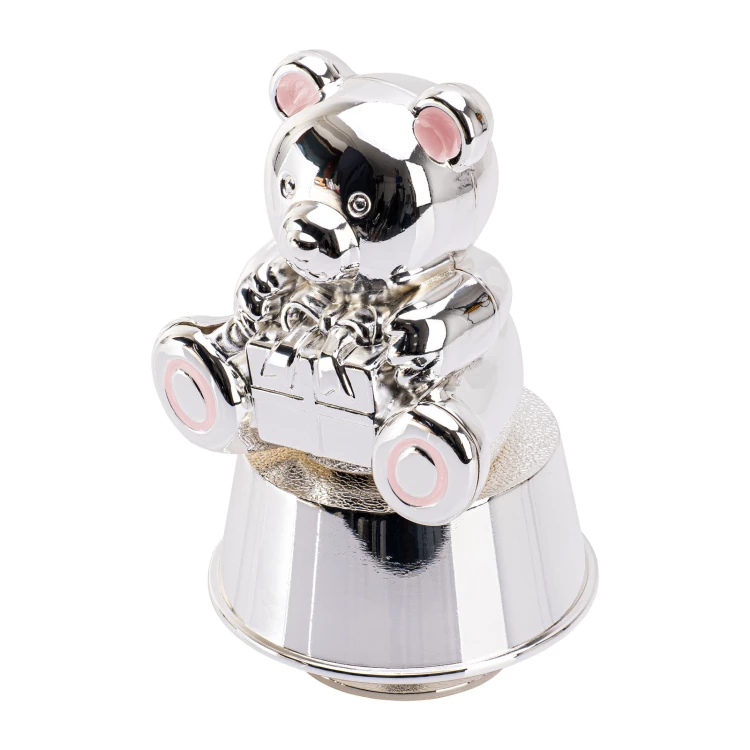Perlmutt-Teddybär-Dose - Spardose - Tauf-Andenken - POZ007