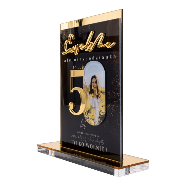 Statue mit Foto - Geburtstagsgeschenk - Höhe 23 cm - DTA148