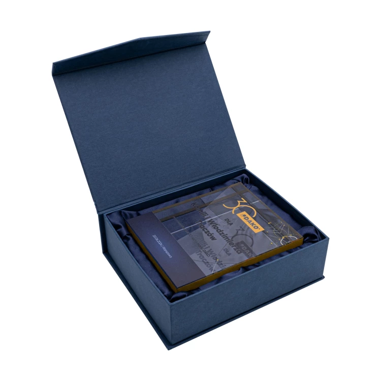 UV bedruckte Glasstatuette für Firmenjubiläum - LUCY - Größe 140x110mm - TSZ121