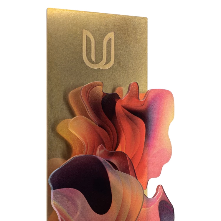 Business-Statuette - Holz, Acryl und Messing - H 23 cm - DTA164