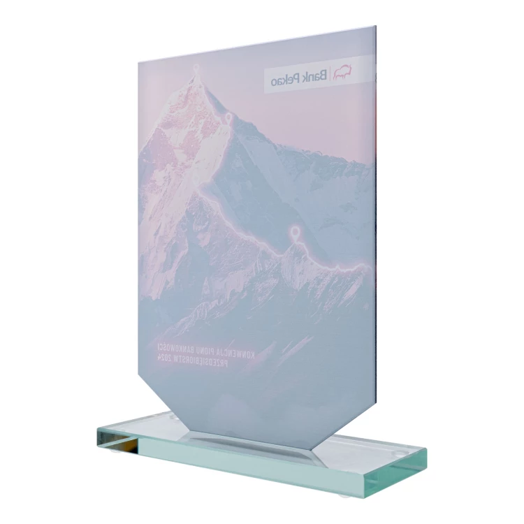 UV-bedruckte Glasstatuette - KING - Größe 20 cm - TSZ122