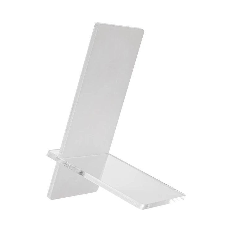 Informationsständer mit QR-Code - grünes Gravurlaminat - Größe 50x110mm - ST061