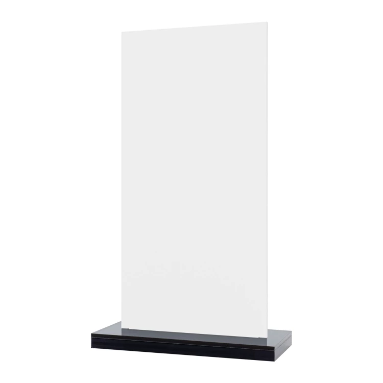 Informationsstand mit QR-Codes und erhabenem Logo - Abmessungen 140x240mm - ST067