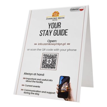Informationsstand mit beidseitigem UV-Druck (Format A4 oder A5) - ST083