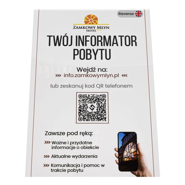 Informationsstand mit beidseitigem UV-Druck (Format A4 oder A5) - ST083