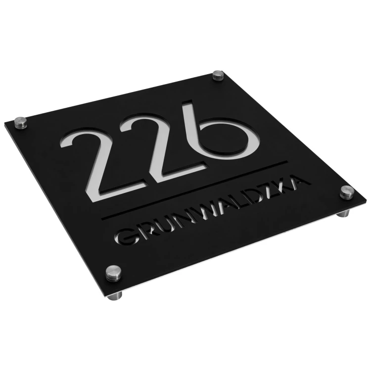 Türschild mit Hausnummer - Abmessung 250 mm - TAB672