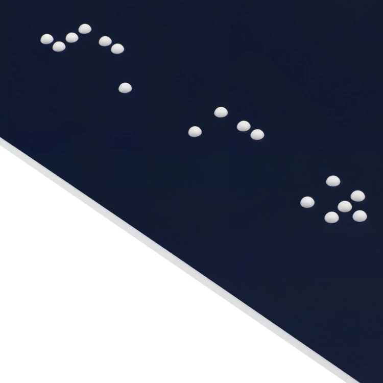 Türschild für Blinde in Brailleschrift - Größe 300x150mm - TAB703