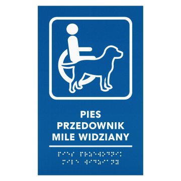Braille-Türschild für Blinde - Größe 300x150mm - TAB706