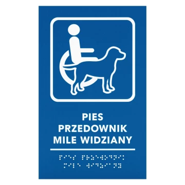 Braille-Türschild für Blinde - Größe 300x150mm - TAB706