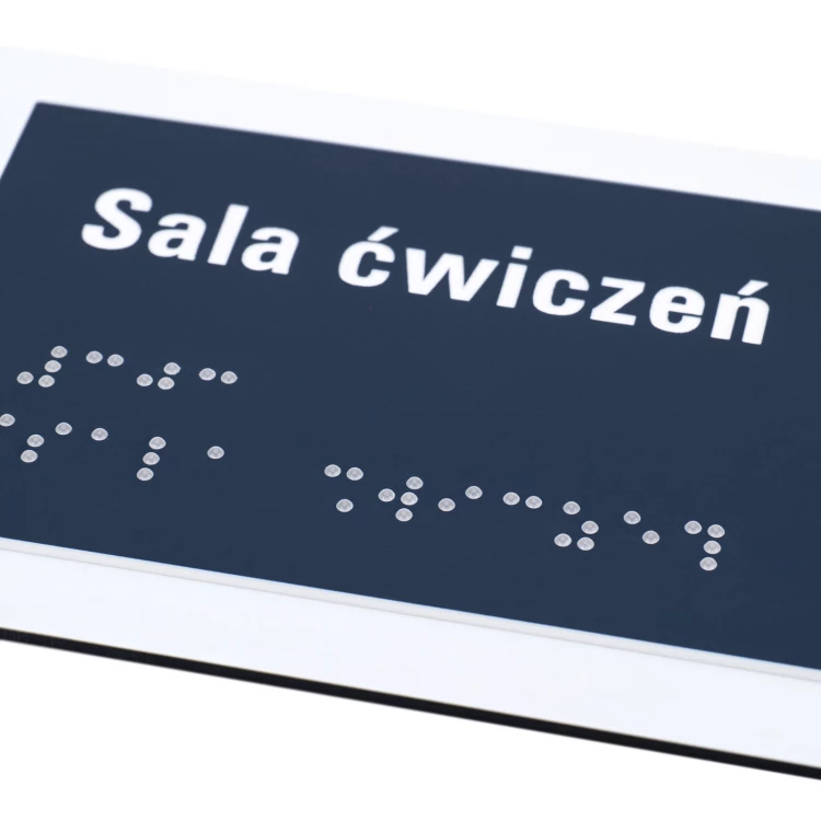 Plakette mit NFC und Blindenschrift - Abmessung 200x84mm - TAB629