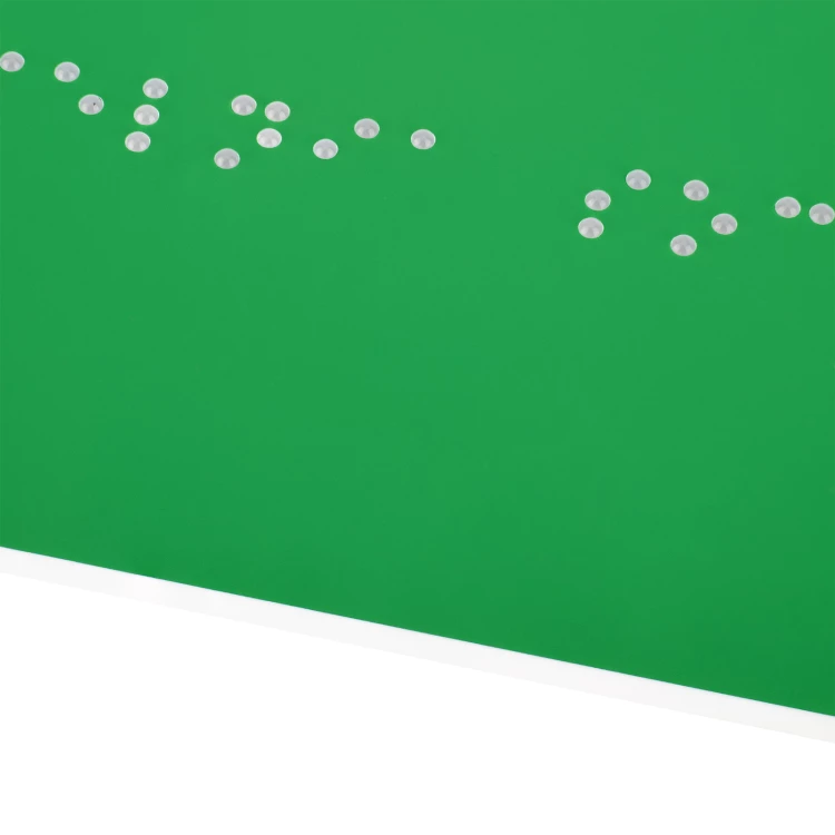 Blindenschrifttafel - grünes Gravurlaminat - Größe 350x200mm - TAB599