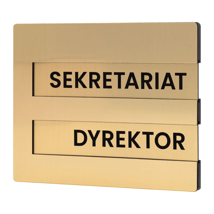 Plakette mit austauschbarem Inhalt - Größe 148x120 mm - TAB673