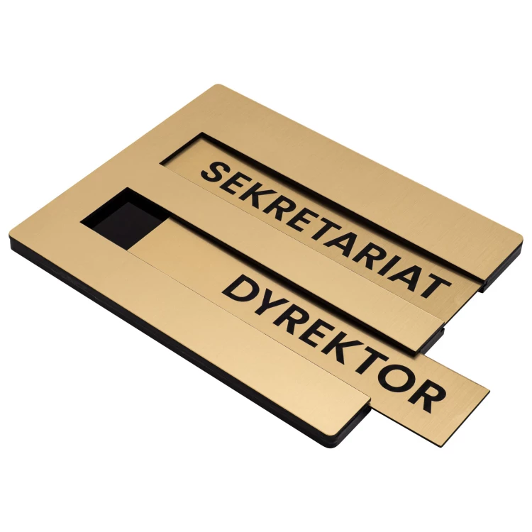 Plakette mit austauschbarem Inhalt - Größe 148x120 mm - TAB673