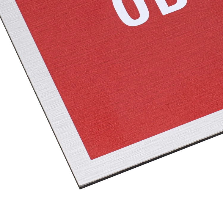 Rauchverbotsschild - UV-Druck - gebürstetes Dibond - Größe 410x297mm - Z023