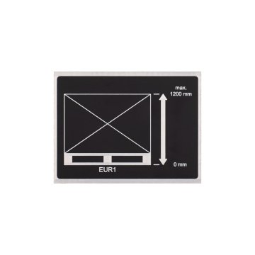 Namensschild aus schwarz eloxiertem Aluminium - Abmessung 80x60mm - TZN053