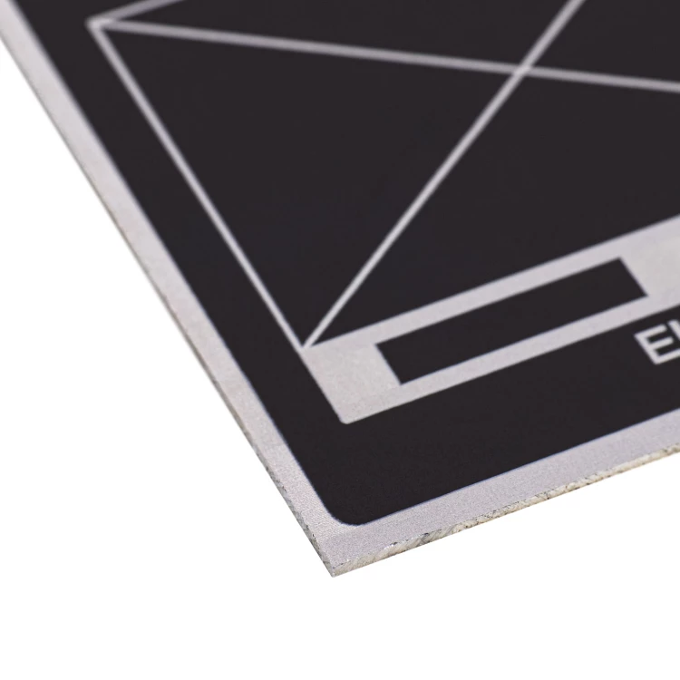 Namensschild aus schwarz eloxiertem Aluminium - Abmessung 80x60mm - TZN053