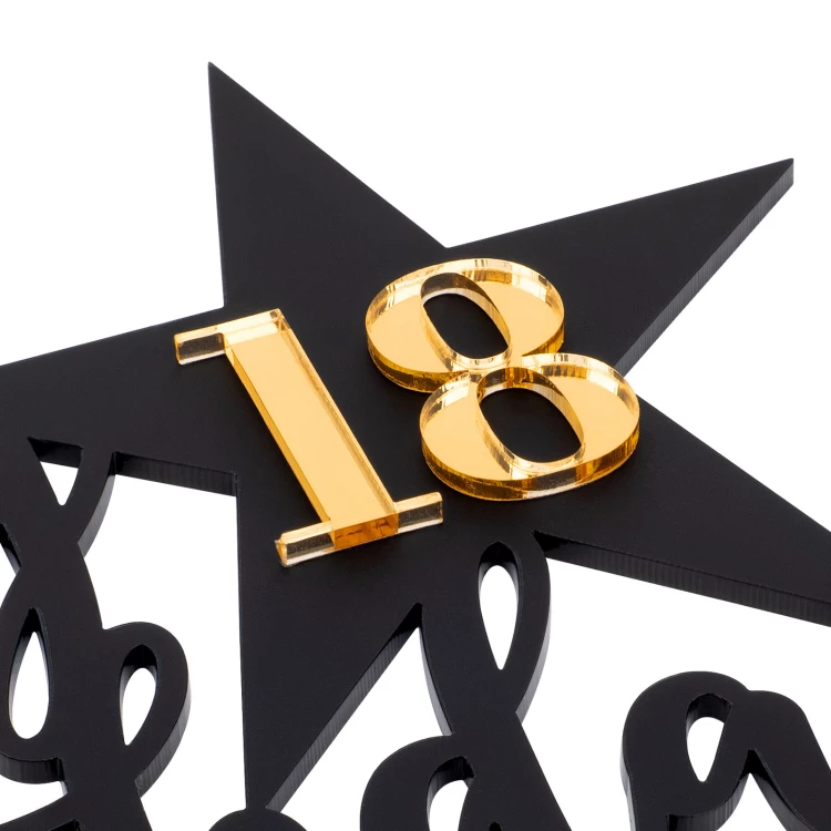 Tortenaufleger - 18. Geburtstag - TOP062