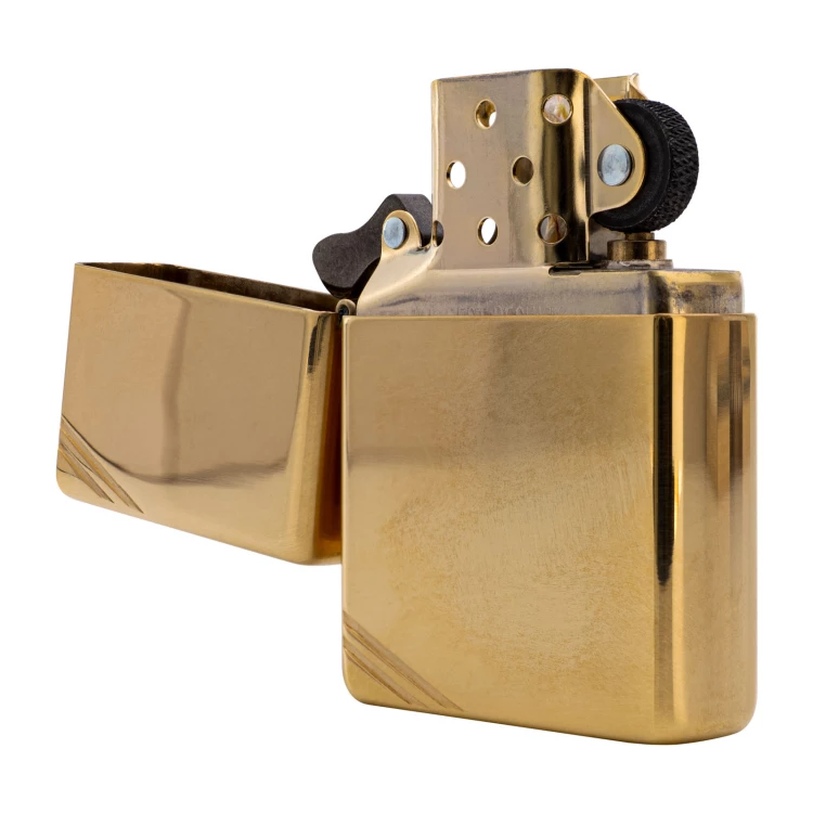 ZIPPO Vintage Feuerzeug aus hochpoliertem Messing - ZIP064