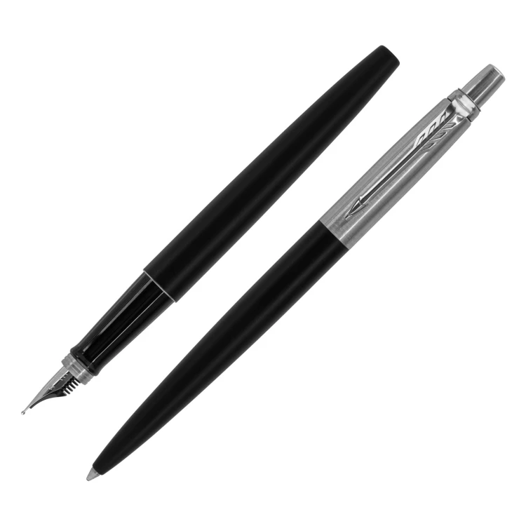 Jotter Core Bond Street schwarz CT Füllfederhalter + Kugelschreiber Set - Größe M (medium) - PAR236-DUO-PRO