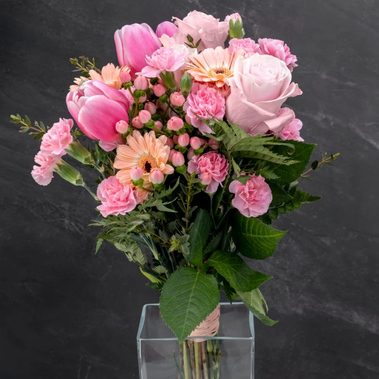 Vase mit Gravur - Flora - WAZ022 - Perlenhochzeit Jubiläum