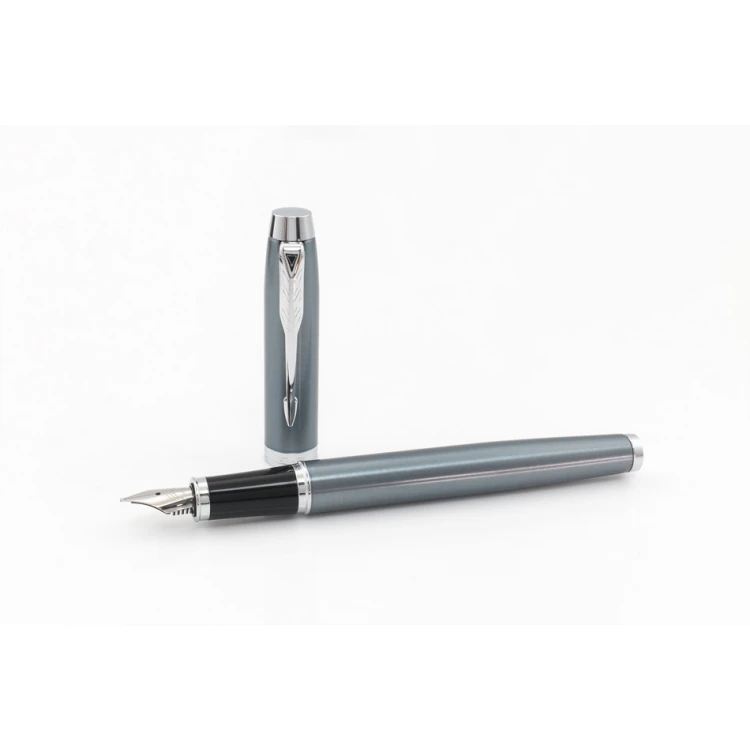 Ewiger Füllfederhalter PARKER IM Core Blau Grau CT - PAR197-P-PT