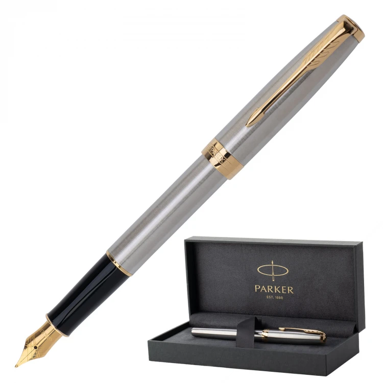 Ewiges Parker Sonnet Core Stahl GT Füllfederhalter - PAR152-P-SW